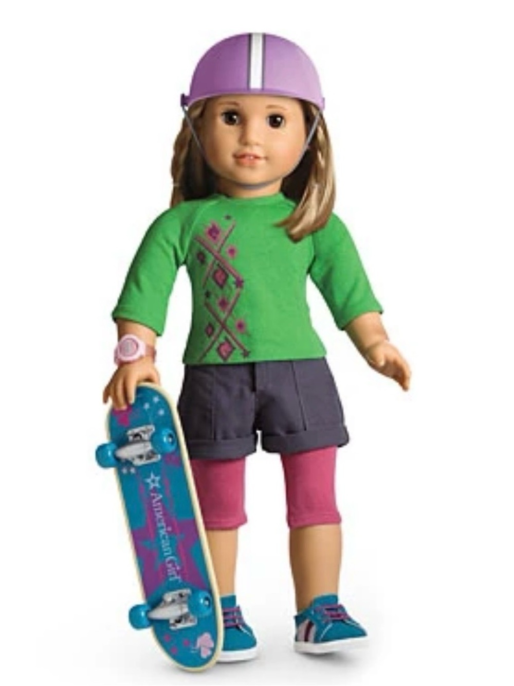American Girl Doll Skateboard and Helmet Only 2011